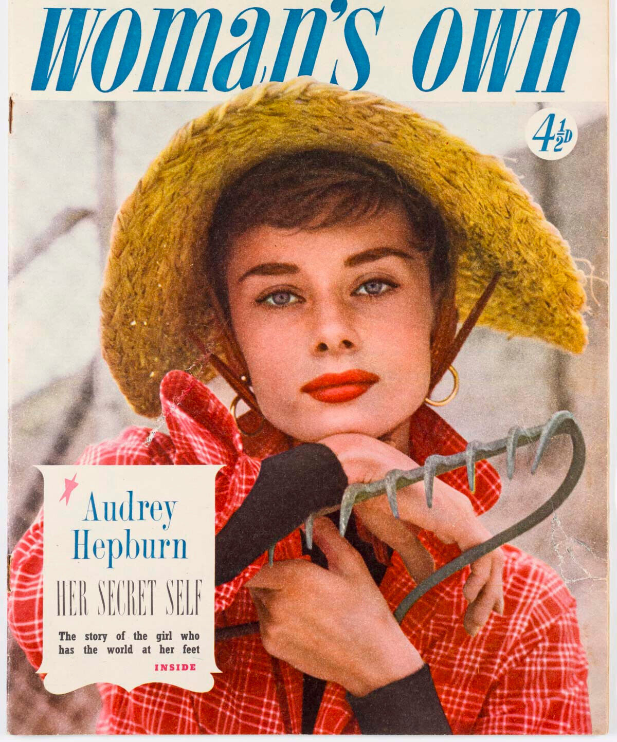 AUDREY HEPBURN Elizabeth Taylor ROBB Rex Harrison ARDEN Omo WOMAN'S OWN Magazine