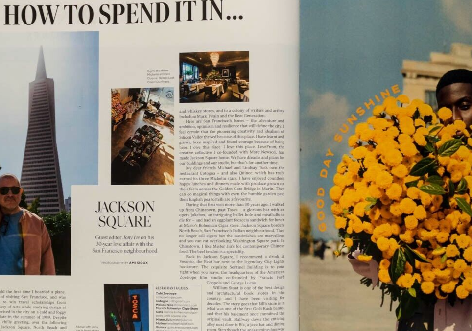 Jony Ive MARC NEWSON Apple HIROKI NAKAMURA Lily Allen YO MA Sacai HTSI magazine