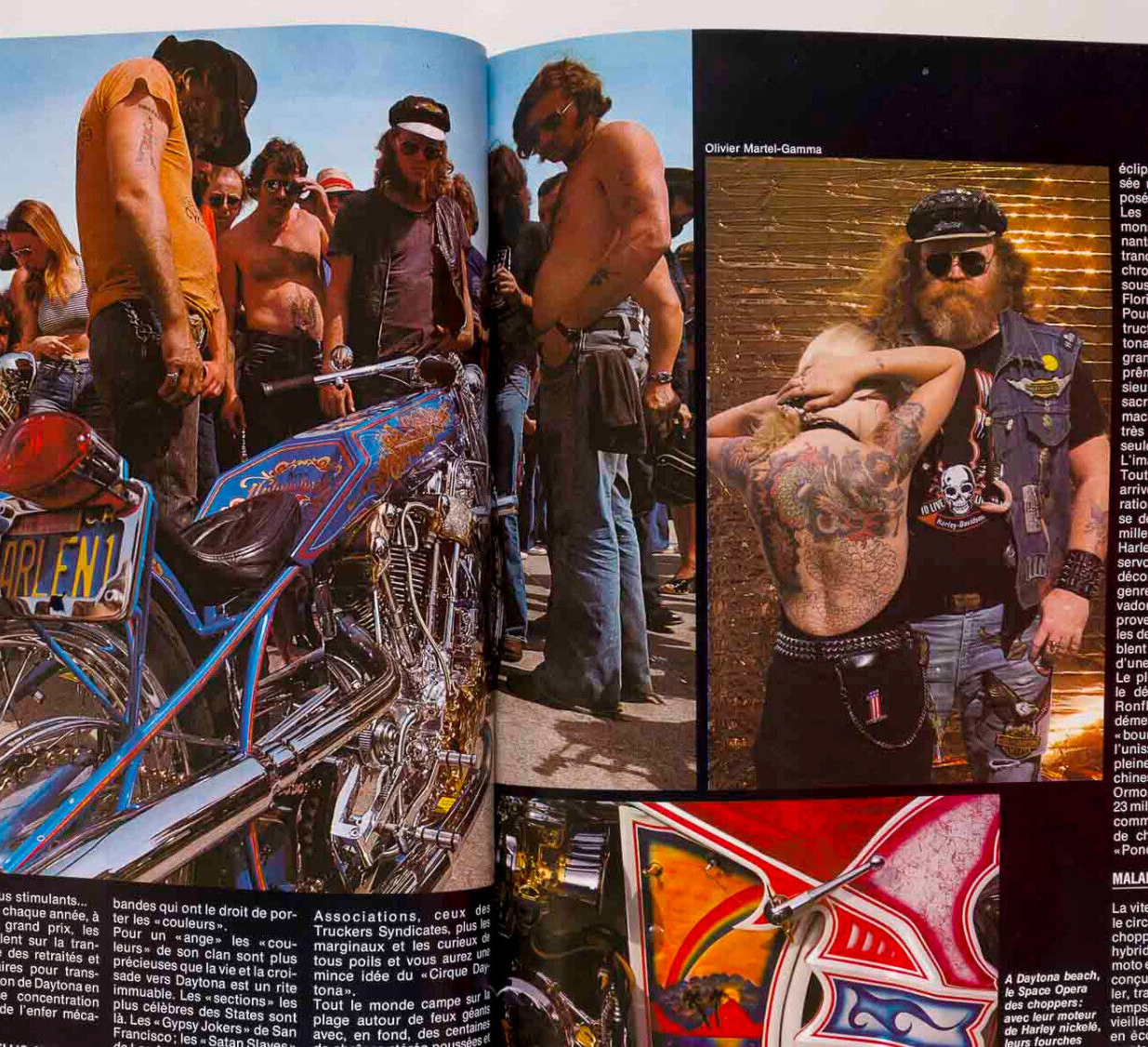 CHARLOTTE RAMPLING Miami DAYTONA BEACH BIKERS Jeans SYDNE ROME L'Officiel Hommes