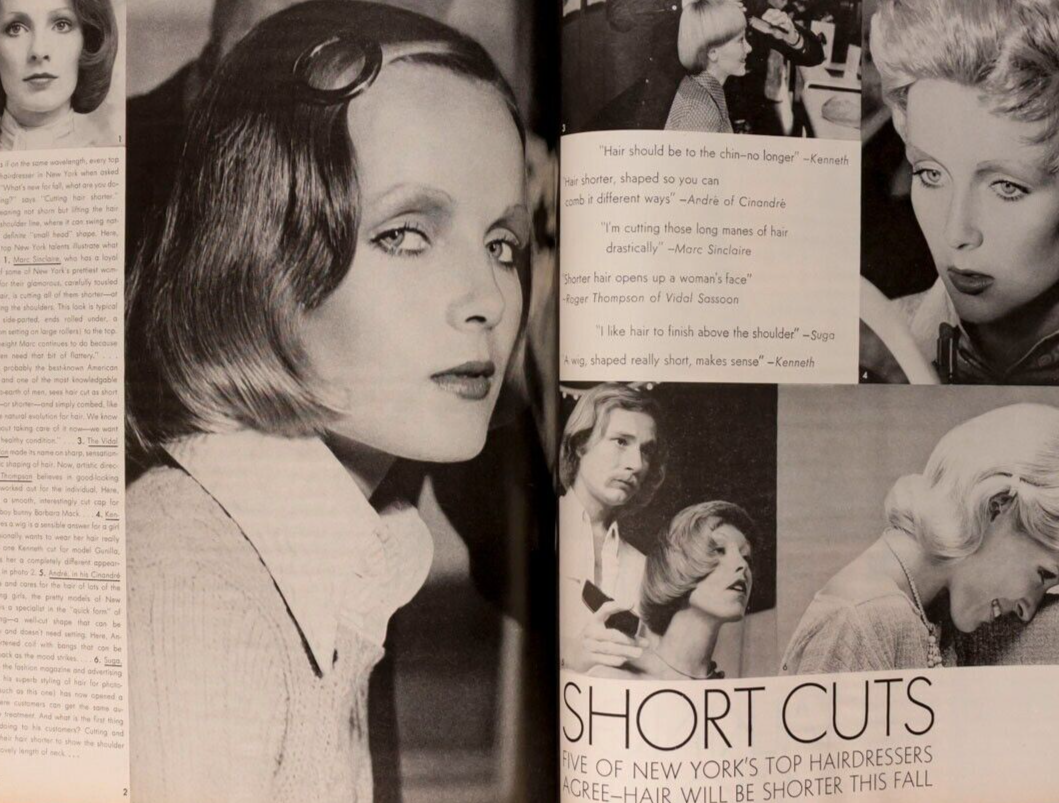 KAREN GRAHAM Avedon JON VOIGHT Vogue Sept 1972 Collections OSCAR DE LA RENTA vtg
