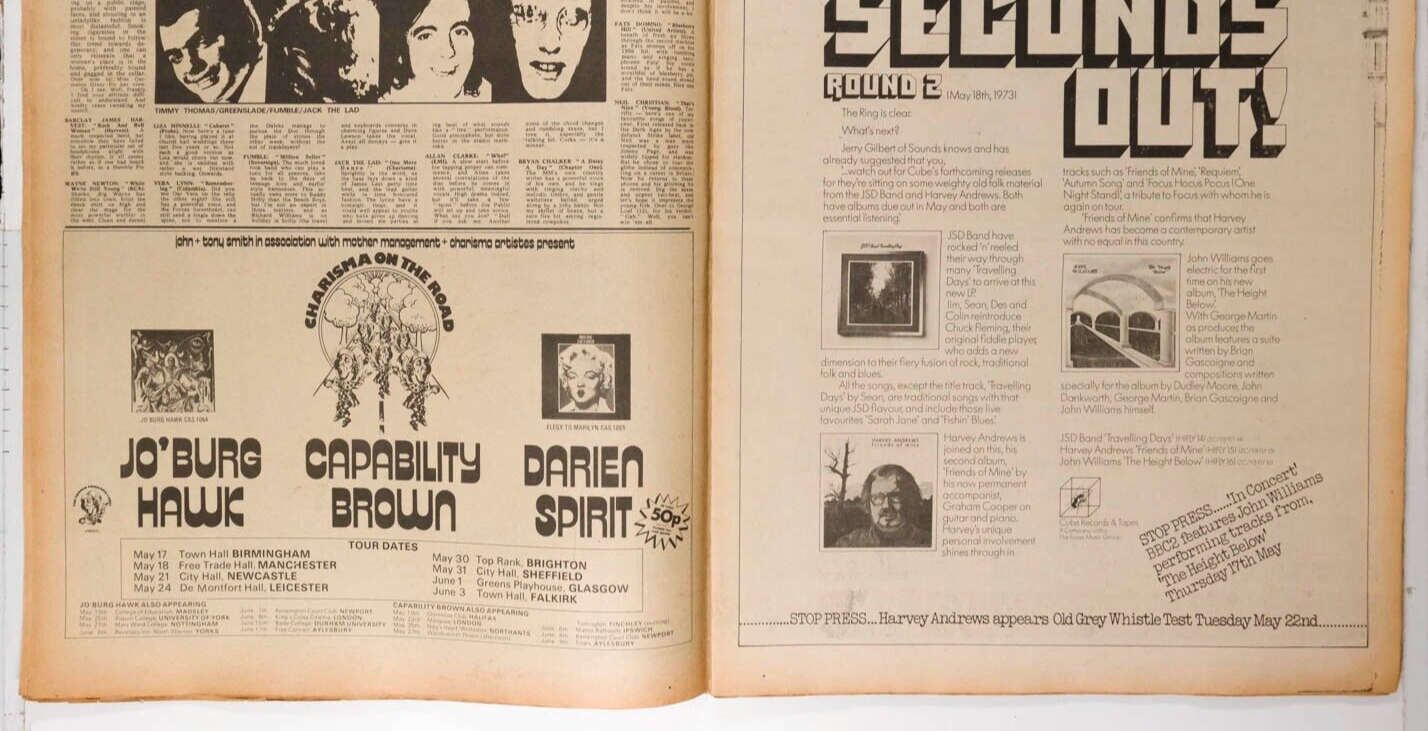 David Bowie MICK RONSON Alice Cooper MELODY MAKER May 1973 LIZA MINELLI Nazareth
