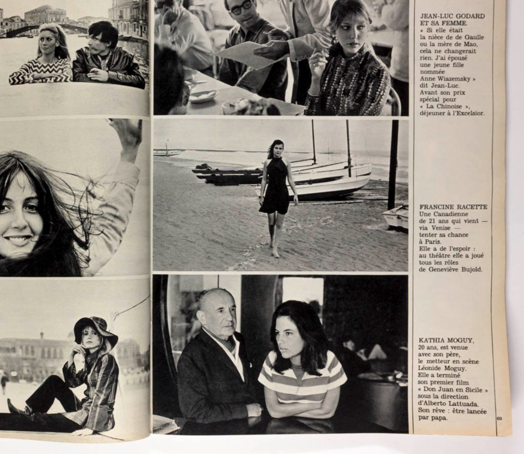 Maudie James WILLY VAN ROOY Vanessa Redgrave ELLE September 1967 Karina DENEUVE