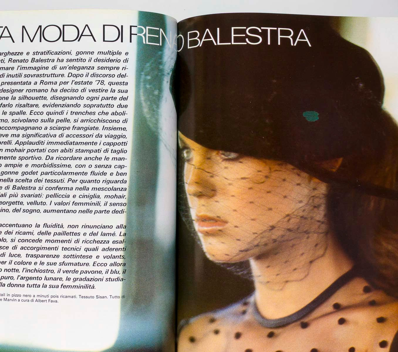 Michelle Stevens GIA CARANGI Alta Moda HARPER'S BAZAAR ITALIA September 1978 vtg