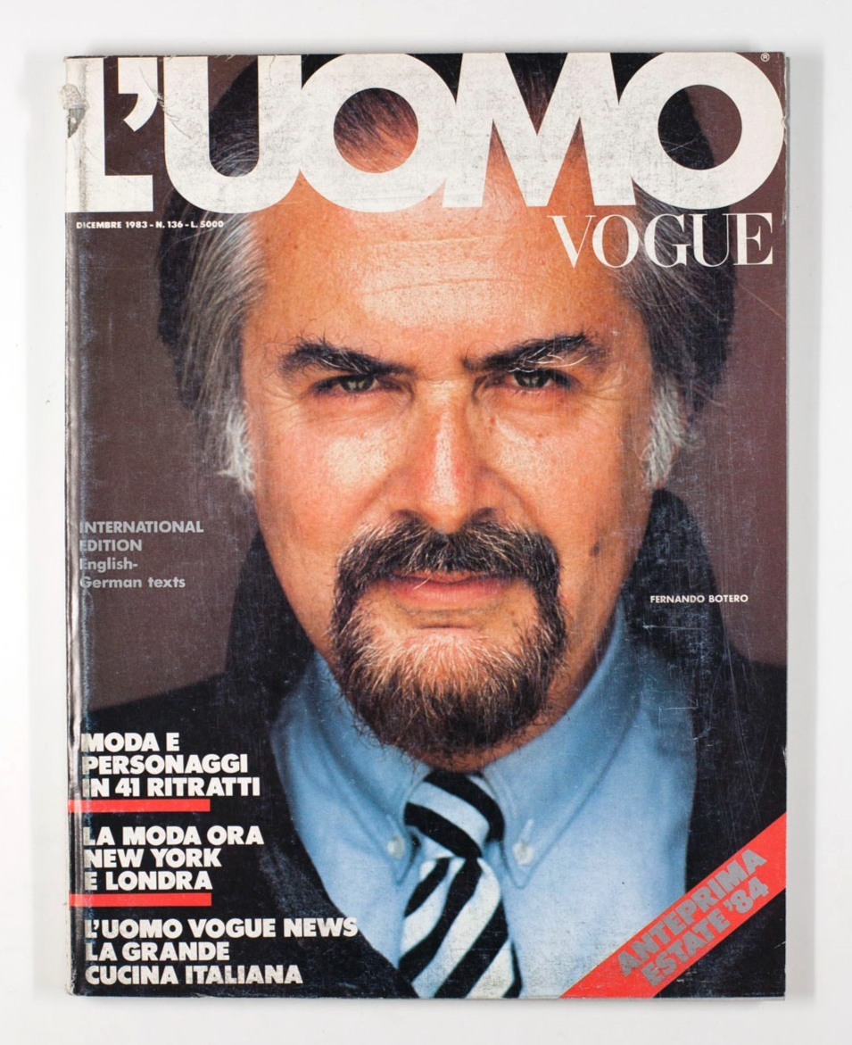 Fernando Botero NEW YORK London L'UOMO VOGUE December 1983 Ritratti SUMMER 1984