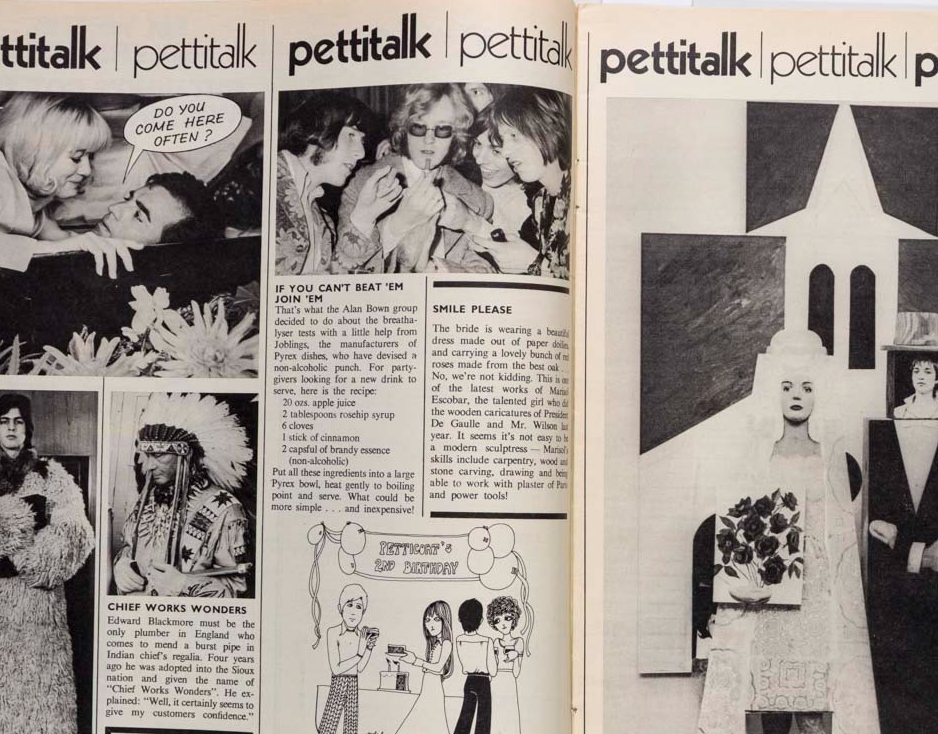 MARISOL ESCOBAR Jeff Beck MALCOLM MUGGERIDGE PETTICOAT magazine 10 February 1968