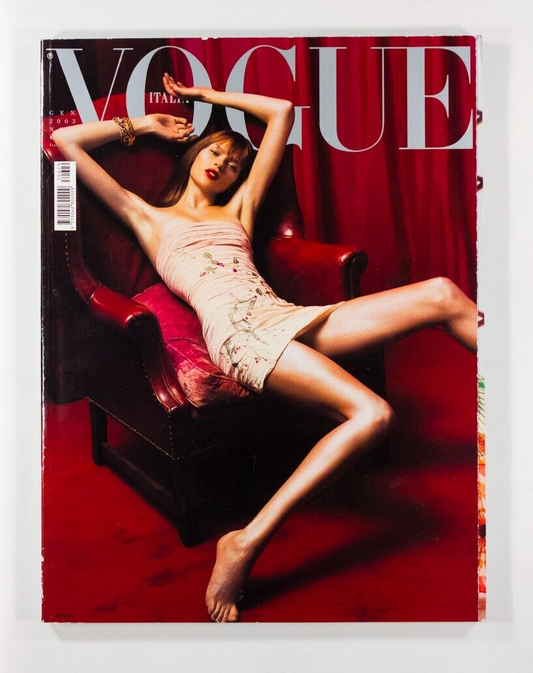 Elise Crombez GUCCI Steven Meisel VOGUE ITALIA magazine January 2003 Mila Schon