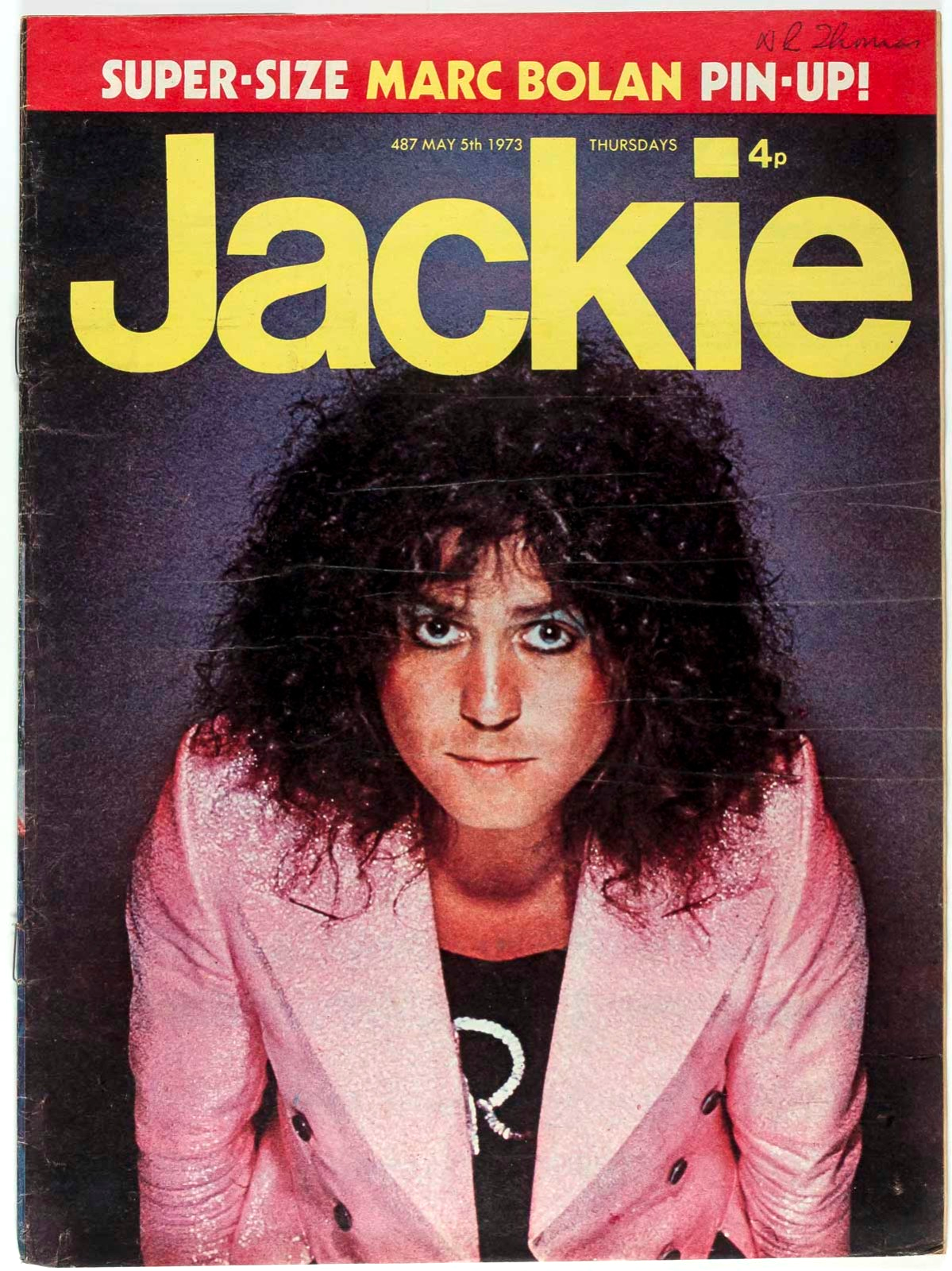 Marc Bolan BOWIE Simon Turner CAT STEVENS Sweet ELTON Jackie magazine 5 May 1973