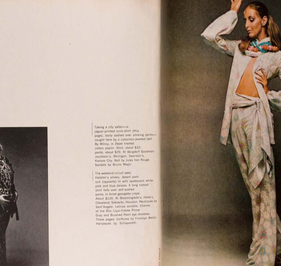 Heide Wiedeck EASTER ISLANDS Chile BILL BRANDT Harpers Bazaar May 1970 vtg INDIA