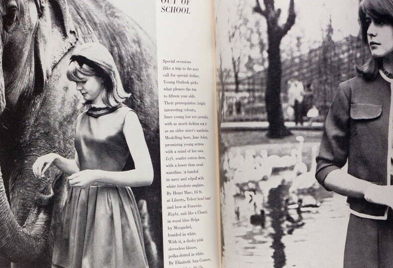 Jean Shrimpton JANE ASHER Eric Stemp UK British Harper's Bazaar fashion magazine