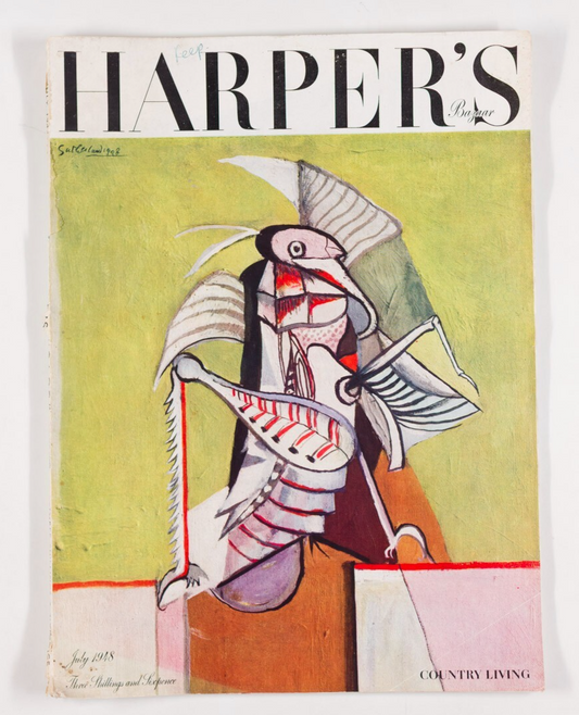 Graham Sutherland IRINA BARONOVA Duchess of Sutherland HARPER'S BAZAAR July 1948
