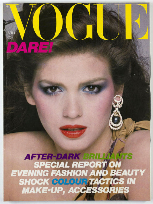 GIA CARANGI 's only UK VOGUE ! April 1979 Chloe ANNA ANDERSON Alex Chatelain VTG