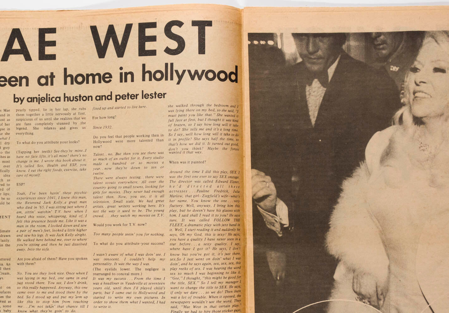 Cher BROOKE SHIELDS Mae West TODD RUNDGREN Peter Hujar WARHOL Interview magazine