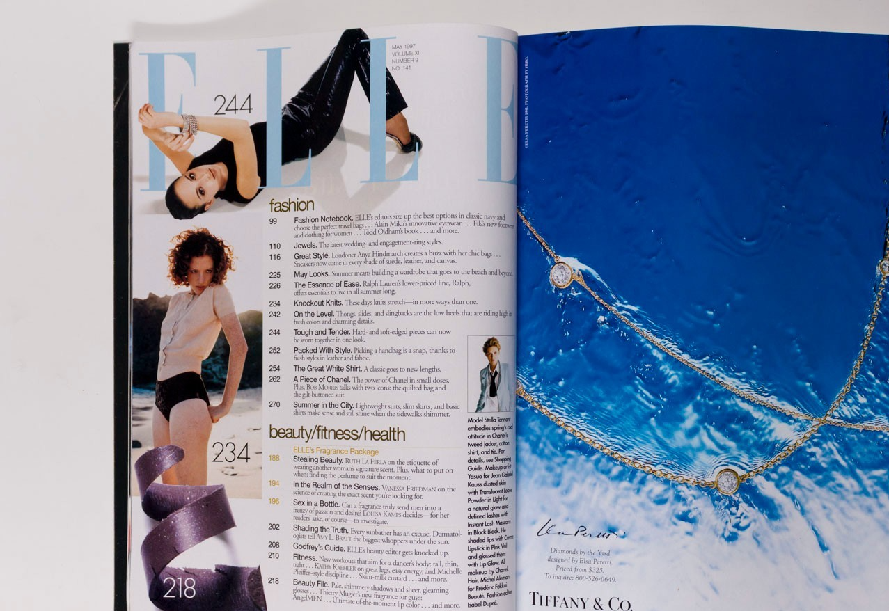 STELLA TENNANT Michelle Behennah KEANU REEVES Elle May 1997 magazine COCO CHANEL