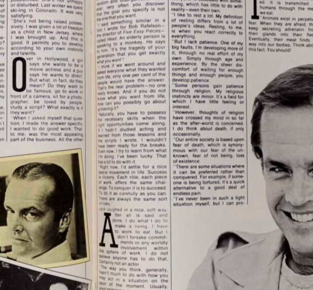BIBA Marc Bolan JACK NICHOLSON 19 magazine Dec 1974 WESTWOOD McLAREN SEX SHOP UK