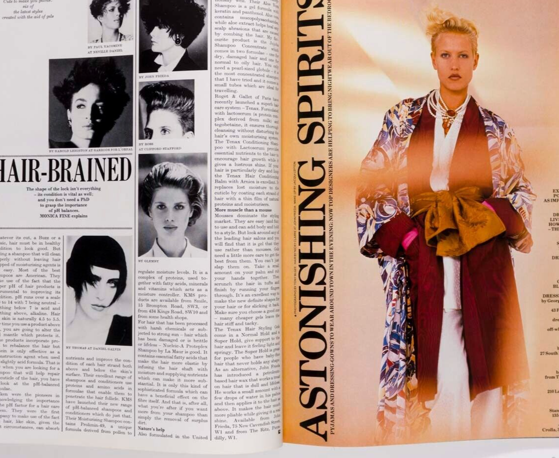 Andie MacDowell NINA SIMONE Joan Severance HARPER'S & QUEEN October 1984 Updike