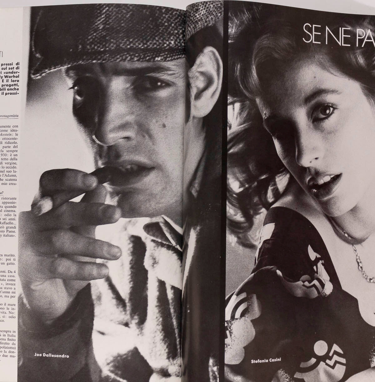 Debbie Biernacki TWIGGY Biba VOGUE ITALIA March 1974 Joe Dallesandro ALTA MODA