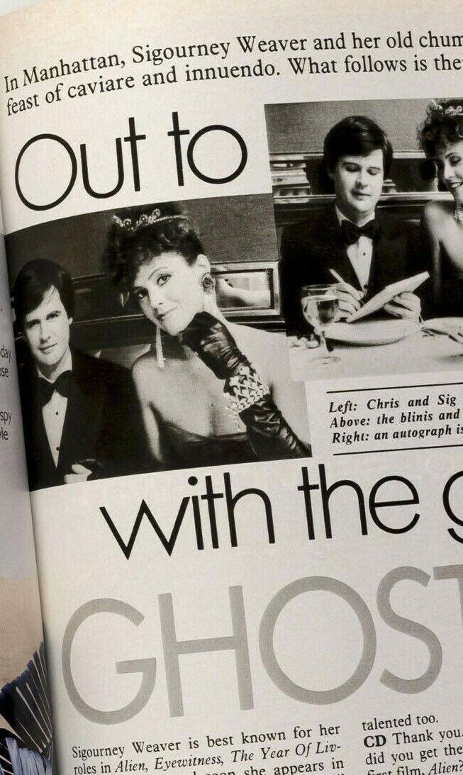 BOY GEORGE Sigourney Weaver ANTONY PRICE Timna Woolard VTG Cosmopolitan magazine