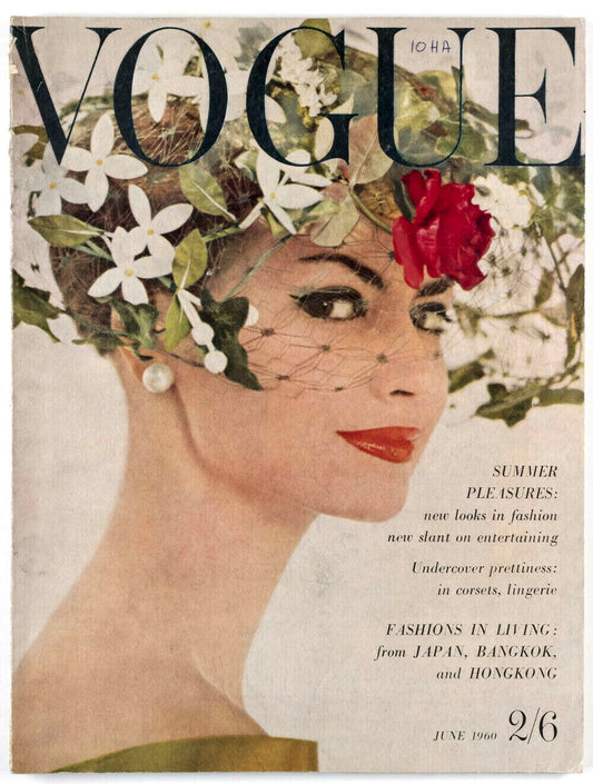 DUFFY Feliks Topolski PRINCESS MARGARET Audrey Hepburn JAPAN vtg VOGUE June 1960