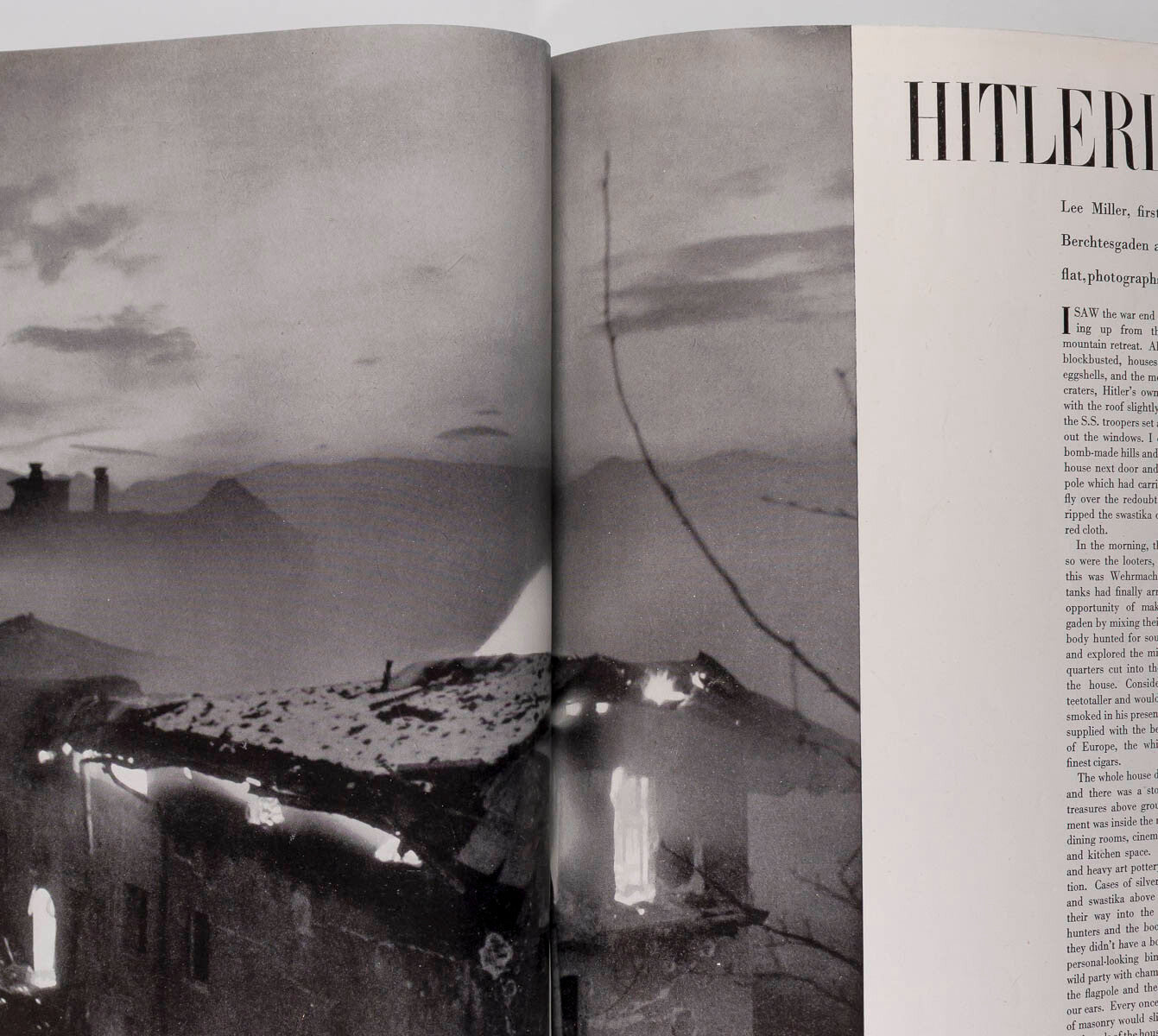 Lee Miller HITLER BATH Paris couture doll show NORMAN PARKINSON Vogue July 1945