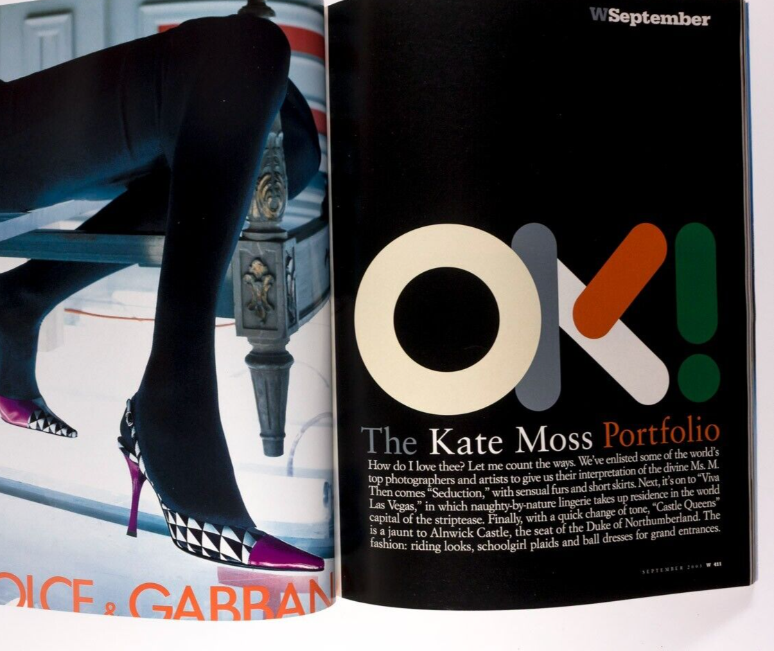 Kate Moss INEZ & VINOODH Richard Prince W MAGAZINE September 2003 Daria Werbowy
