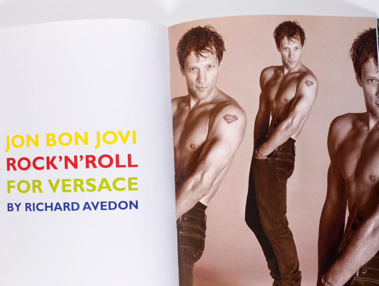 Bruce Weber RICHARD AVEDON Jon Bon Jovi GIANNI VERSACE Versus lookbook catalogue