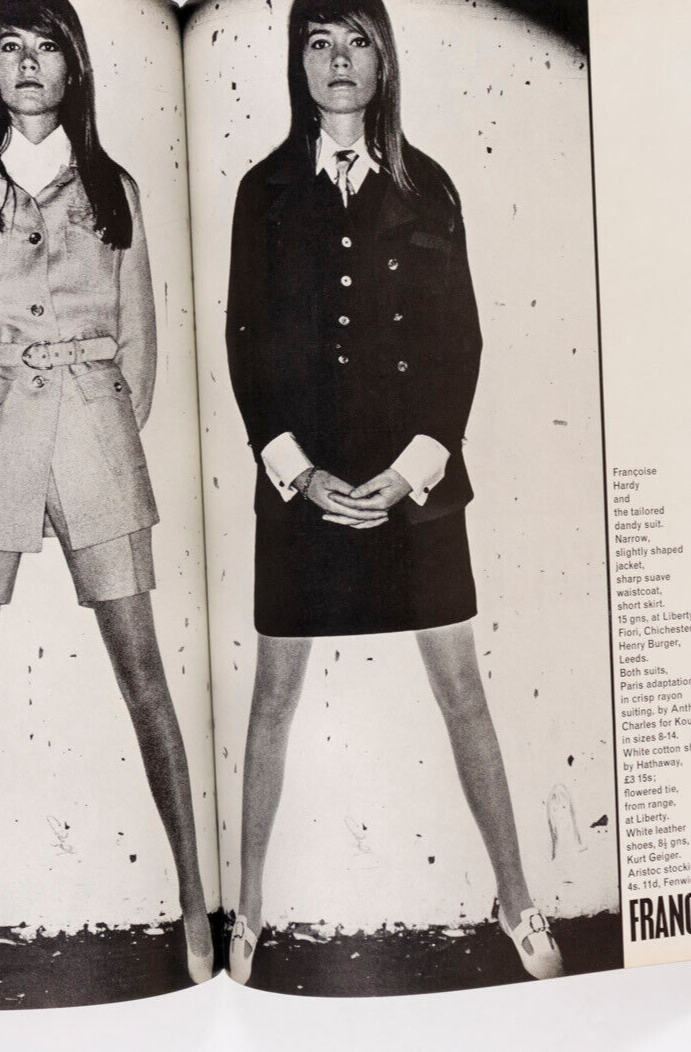 Twiggy BOB RICHARDSON Francoise Hardy GUY BOURDIN Jill Kennington VOGUE Apr 15th