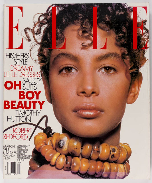 KARA YOUNG Timothy Hutton ROBERT REDFORD Elle magazine 1988 March VTG MacPherson
