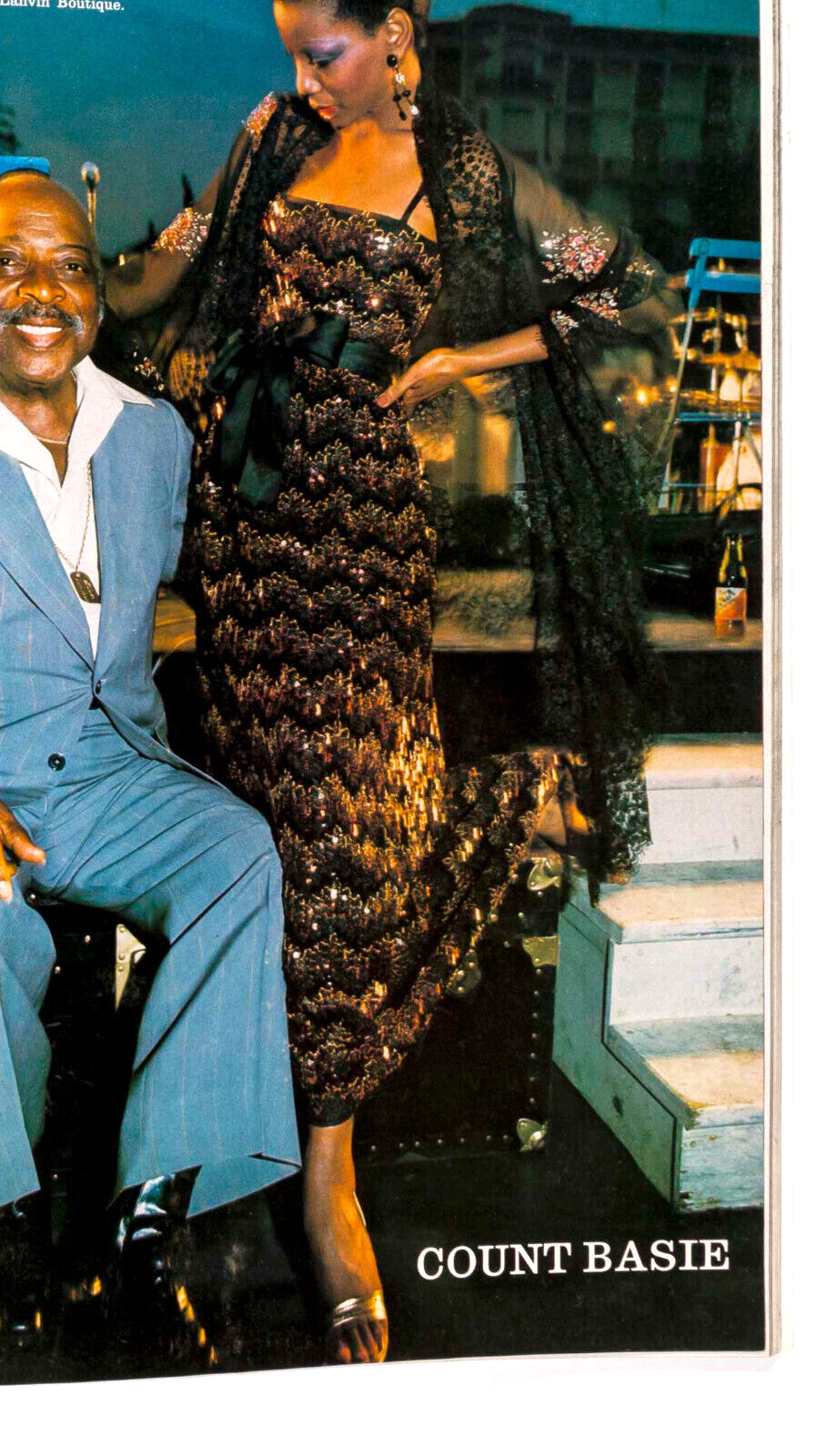 SYLVIE VARTAN Count Basie JAZZ Dizzy Gillespie SKIWEAR L'Officiel 1977 November