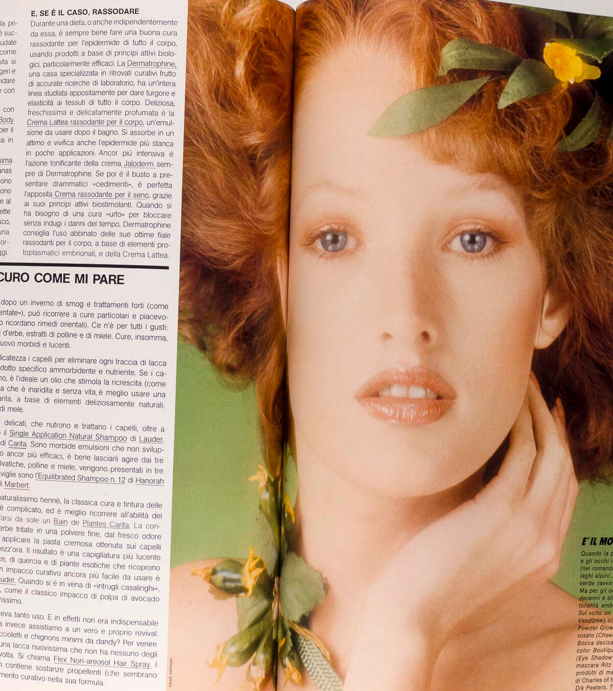 Jaan Stephens GUY BOURDIN Marie Helvin VOGUE ITALIA February 1975 Ungaro YSL vtg