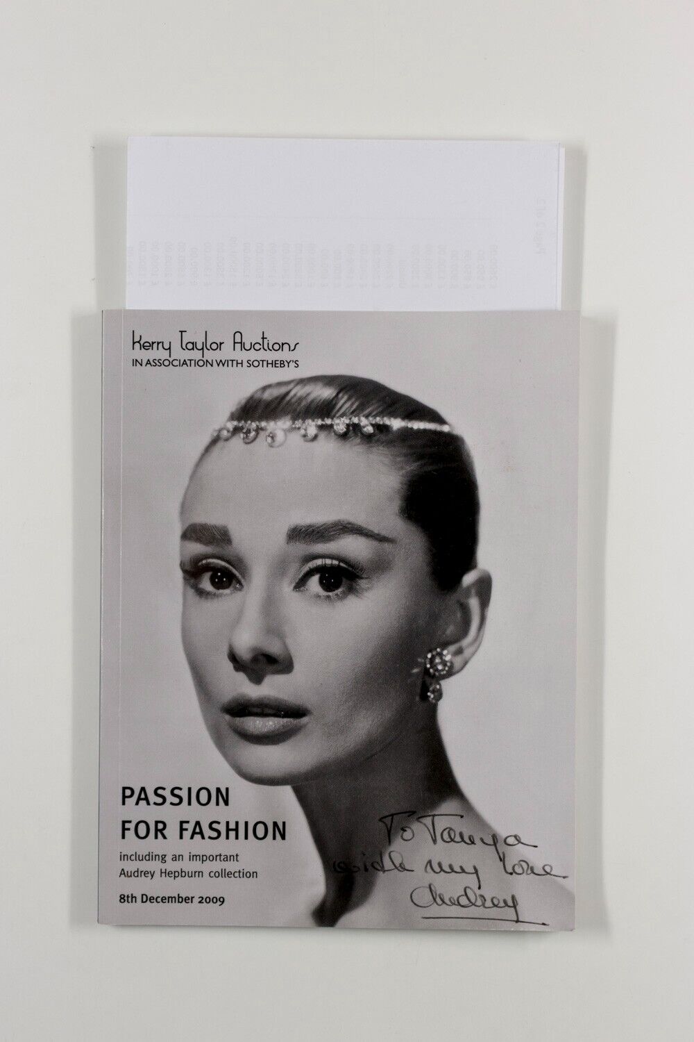 Audrey Hepburn BALENCIAGA Marie Helvin GRES Chanel KERRY TAYLOR AUCTION catalog