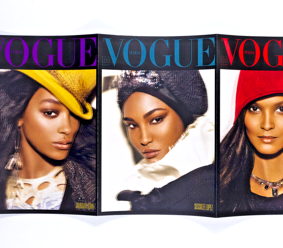 The Black Issue NAOMI CAMPBELL Grace Jones TINA TURNER Chanel IMAN  Vogue Italia
