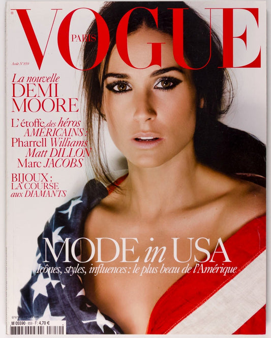 Demi Moore PHARRELL Crystal Renn PARIS VOGUE August 2005 859  20th birthday gift