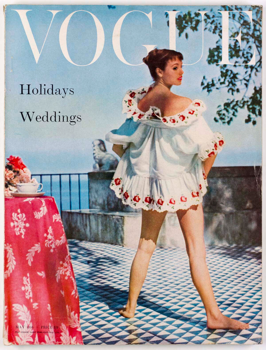 Elsa Martinelli HENRY CLARKE Yugoslavia DIOR Giacometti PARIS Weddings VOGUE vtg