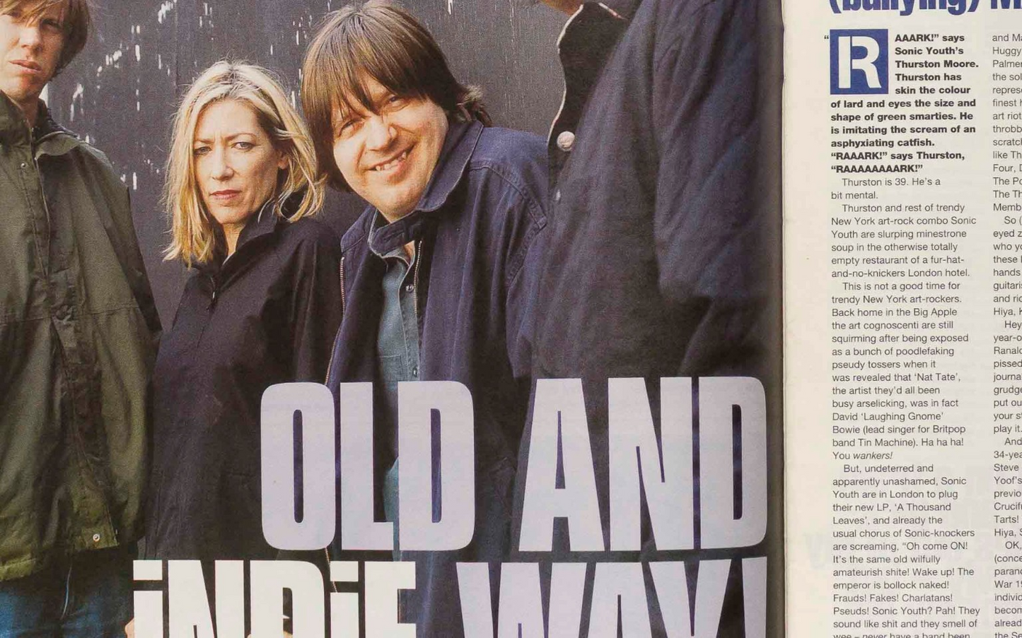 JEFF BUCKLEY Coen Brothers SONIC YOUTH Royal Trux NME MAGAZINE May 1998 Idlewild