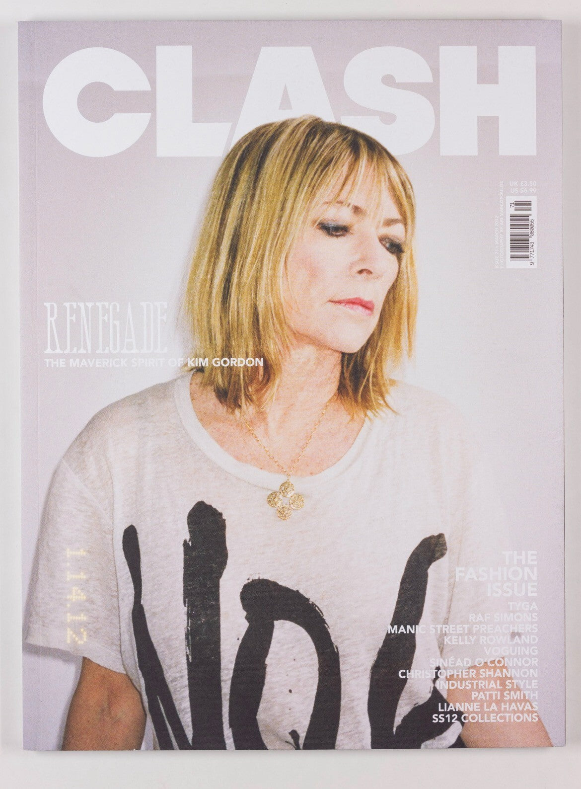 Kim Gordon PATTI SMITH Voguing RAF SIMONS Tyga SINEAD O'CONNOR CLASH magazine 71