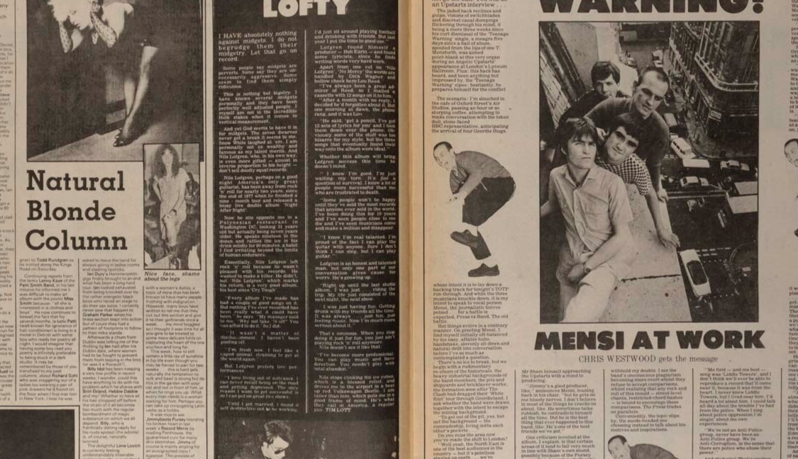 The Who AC/DC Paula Yates MODS Record Mirror magazine August 1979 Ian Dury SHAM