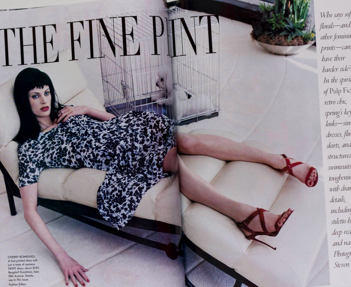 KRISTEN McMENAMY Kate Moss AMBER VALLETTA Vogue April 1995 Amanda Harlech PENN