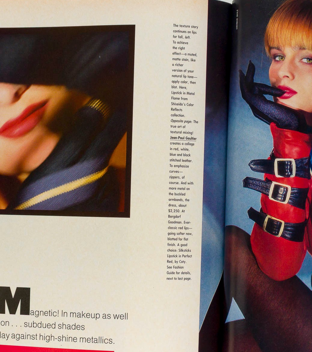 LINDA EVANS Ali MacGraw JOAN COLLINS US Harper's 1986 August JACQUELINE DE RIBES