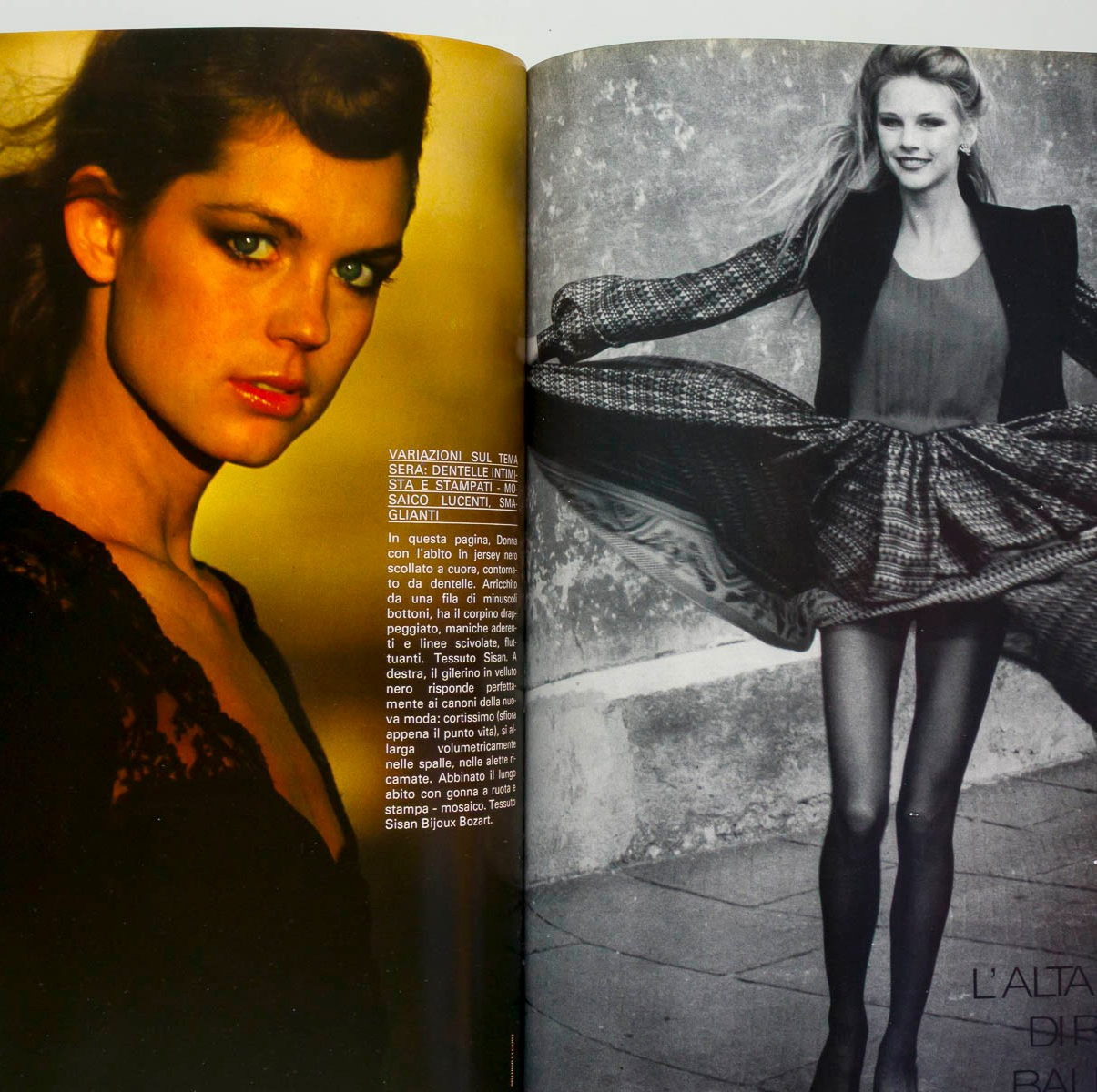 Michelle Stevens GIA CARANGI Alta Moda HARPER'S BAZAAR ITALIA September 1978 vtg