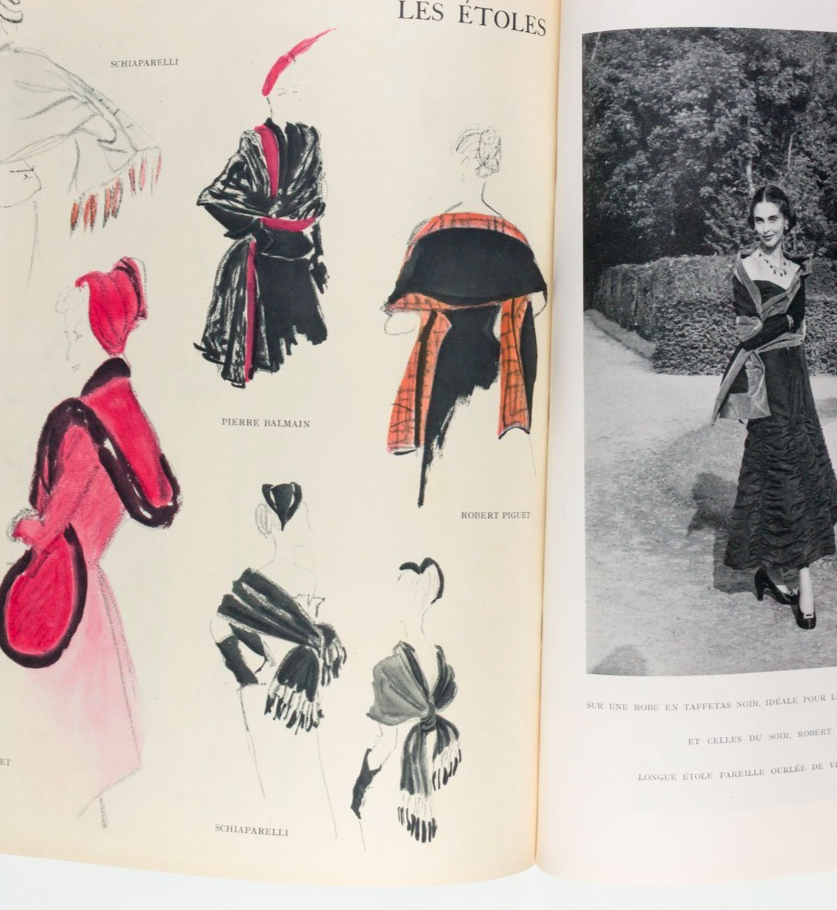 Carl Erickson BALENCIAGA Jean Cocteau PARIS VOGUE October 1948 Anouk Aimee GRES