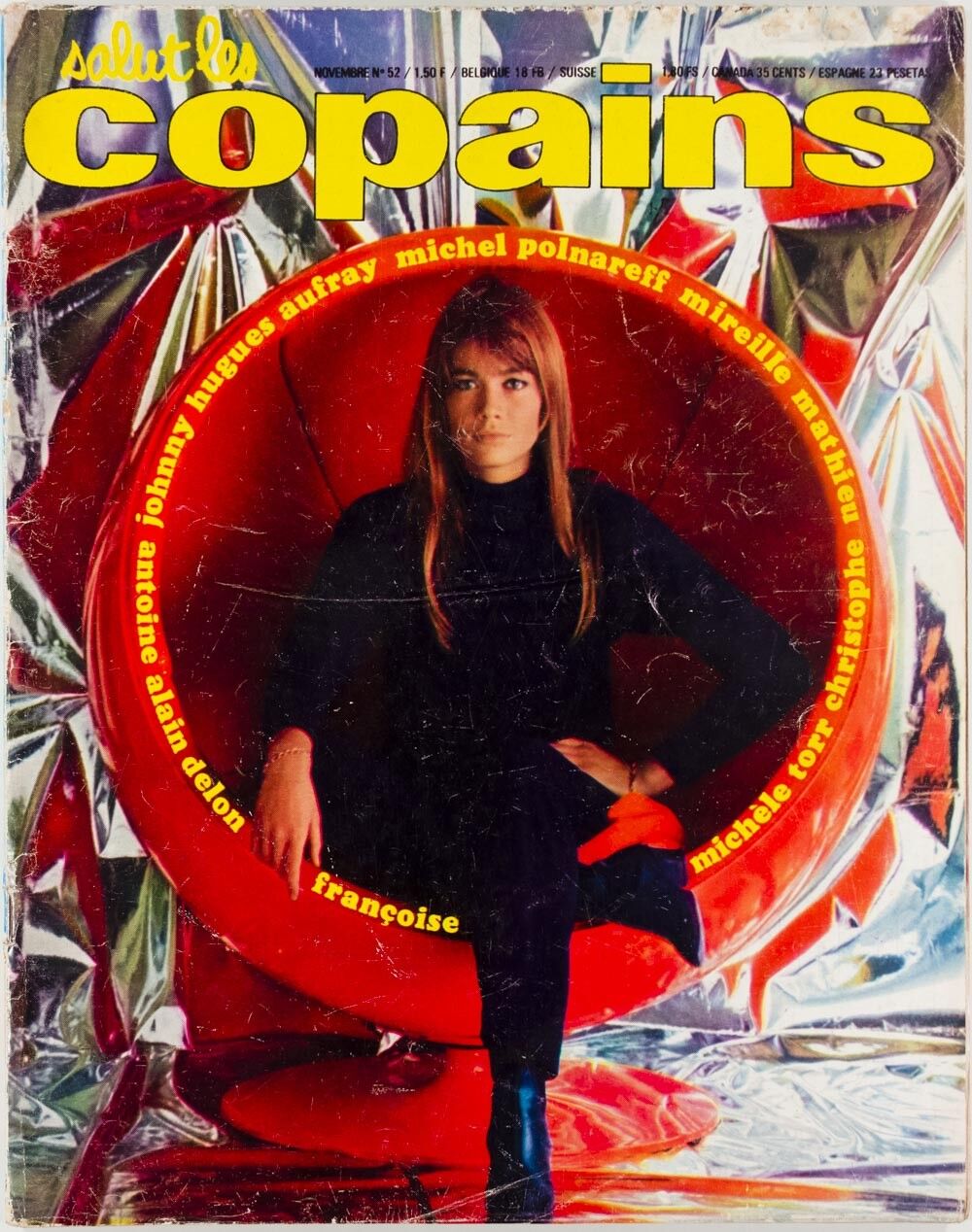 FRANCOISE HARDY Ringo Starr ANTOINE Johnny Hallyday Salut Les Copains magazine