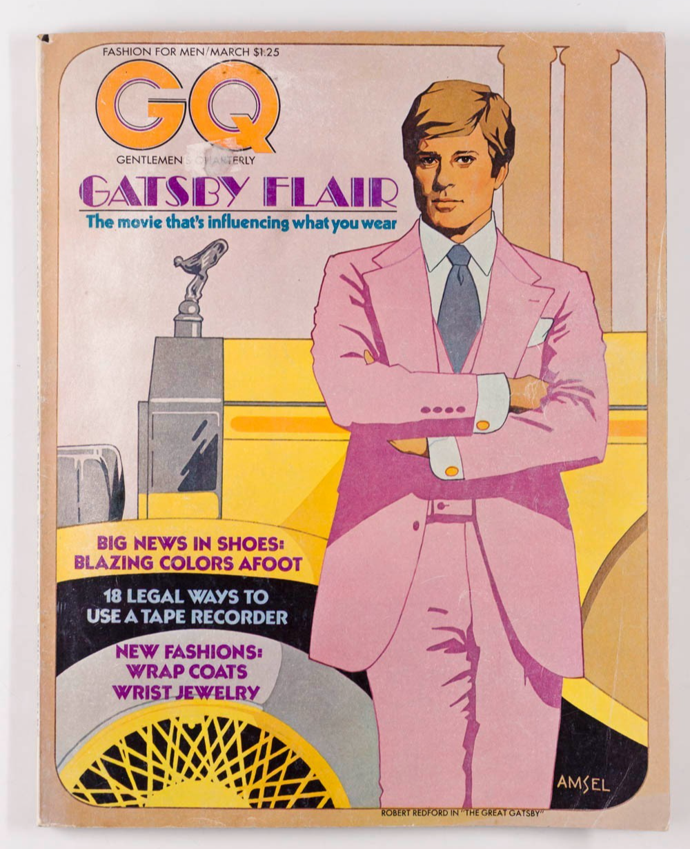 Robert Redford AMSELL Cuffs JACK HAYWOOD GQ magazine March 1974 Shoes TRENDS vtg