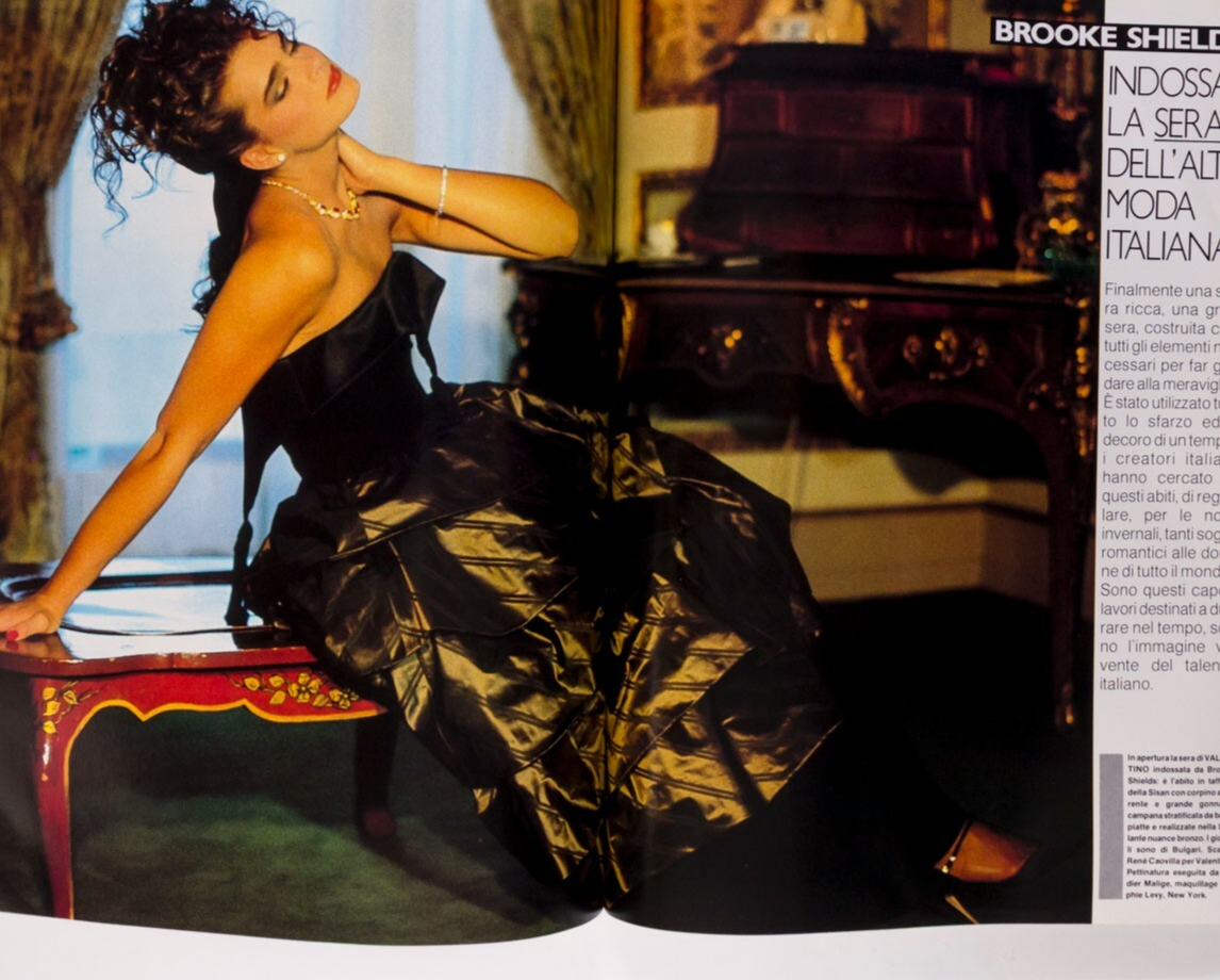 BROOKE SHIELDS Joe Eula MARIEL HEMINGWAY Harpers Bazaar Italia 9 September 1981