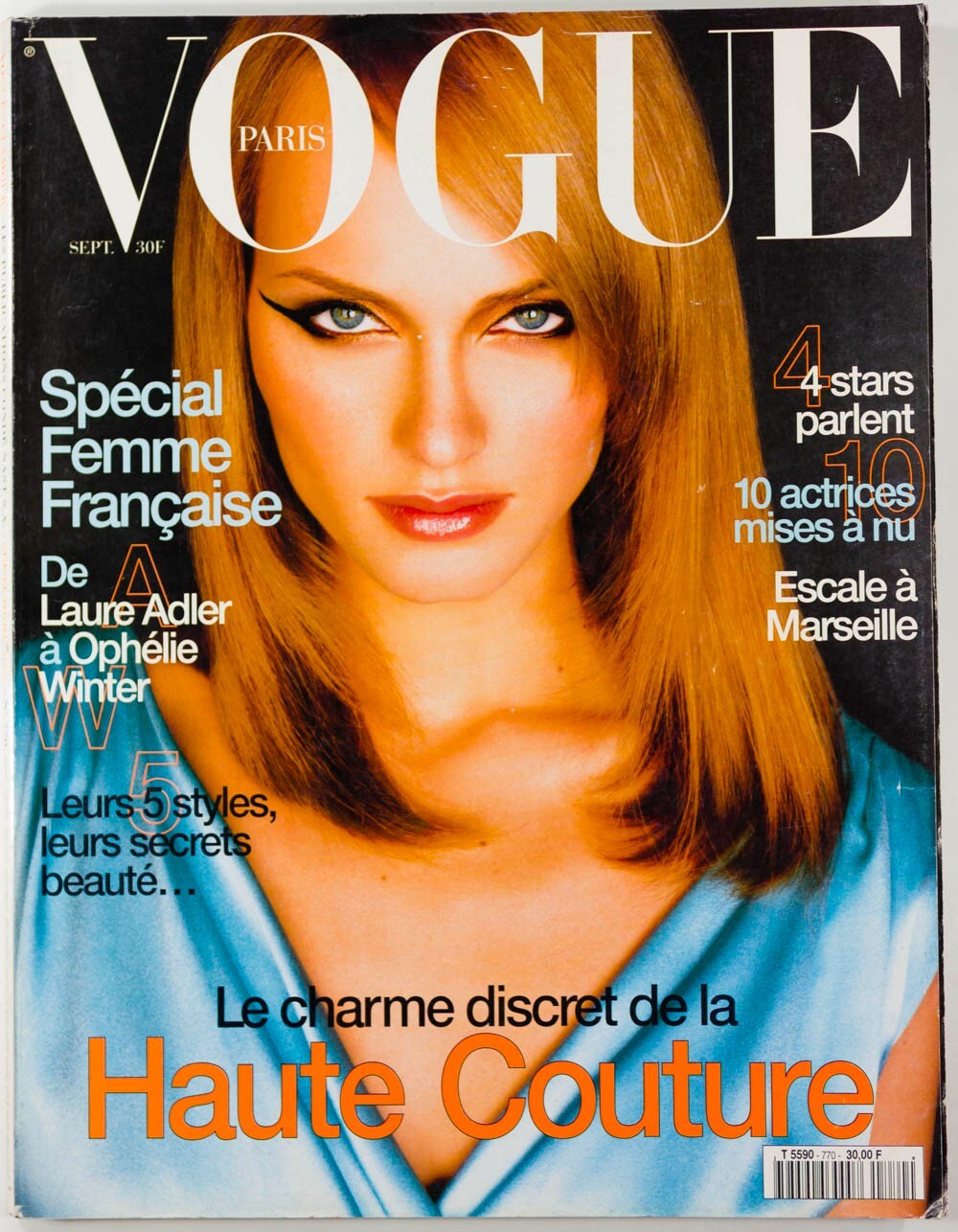 AMBER VALLETTA Naomi Campbell COUTURE Paris Vogue 1997 September LAETITIA CASTA