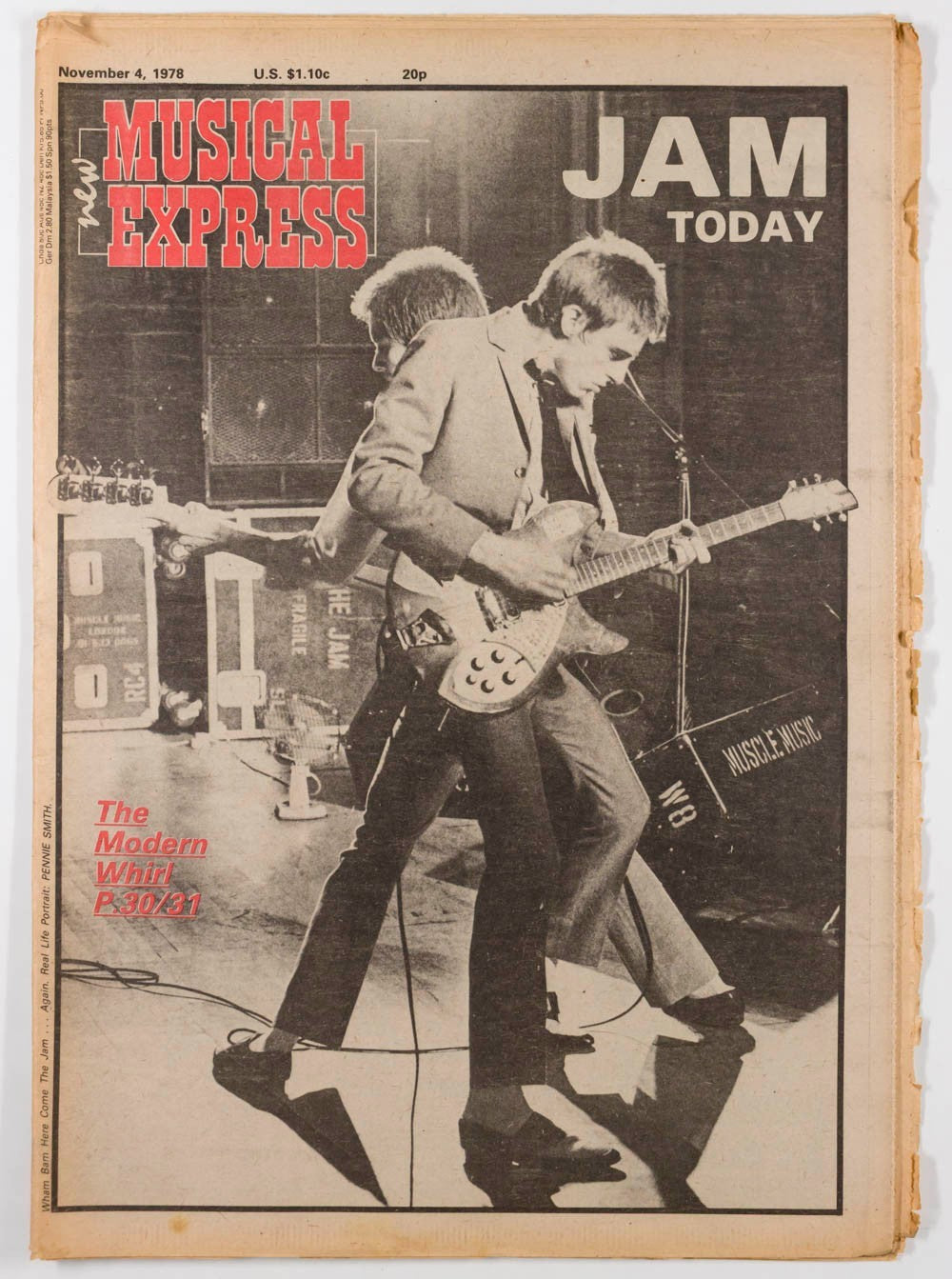 The Jam PENNIE SMITH Siouxsie UNDERTONES Bob Seger NME November 1978 Adrian Boot