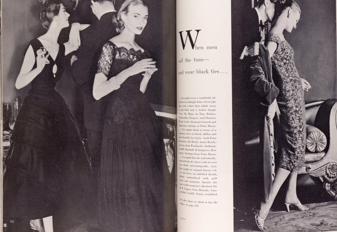 Mary Jane Russell VIVIEN LEIGH Marlene Dietrich VOGUE 1955 November NOEL COWARD