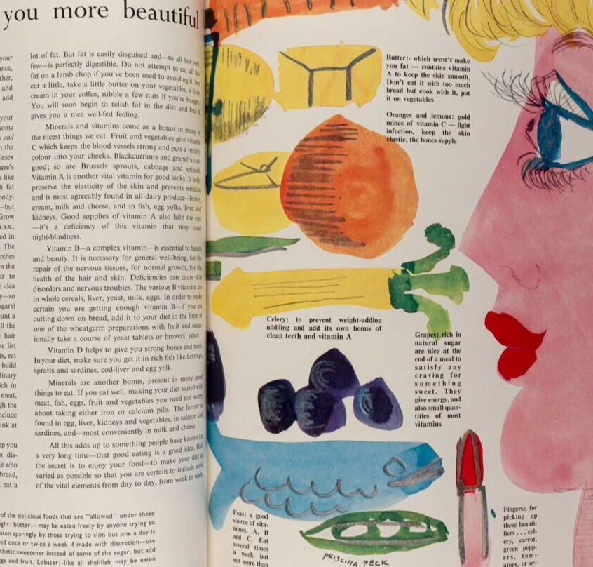 Irving Penn ERWIN BLUMENFELD Erica Perl VOGUE Beauty Book magazine 1958 Make-Up