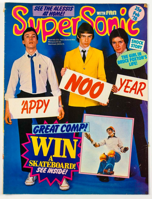 THE JAM Les McKeown ALESSI Supersonic magazine December 1977 Boomtown Rats HNY
