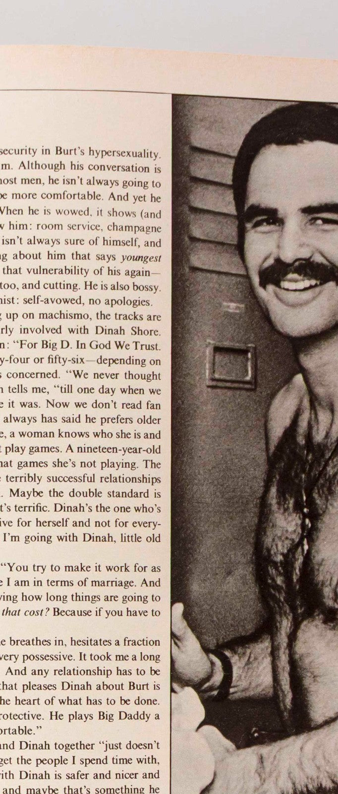 Eva Reuber ALICE POLLOCK Burt Reynolds ZAZIE Cosmopolitan May 1973 Caroline Coon