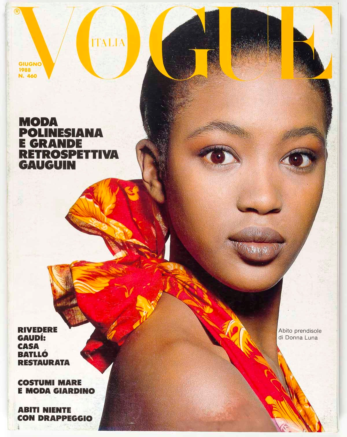 Naomi Campbell KLEIN Grey VOGUE ITALIA June 1988 Deborah Turbeville TINA CHOW